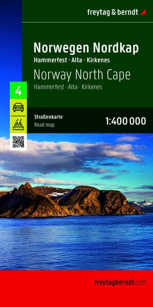 freytag & berndt Straßenkarte Norwegen Nordkap, Hammerfest - Alta - Kirkenes 1:400.000