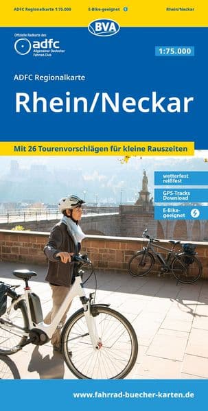 BVA ADFC Regionalkarte Region Rhein/Neckar 1:75.000