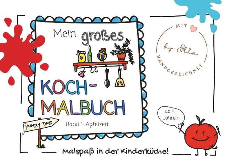 Mein großes Koch- Malbuch