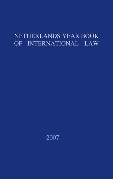 Netherlands Yearbook of International Law - 2007