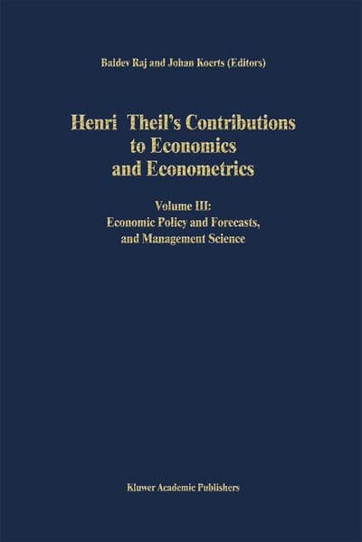 Henri Theil's Contributions to Economics and Econometrics