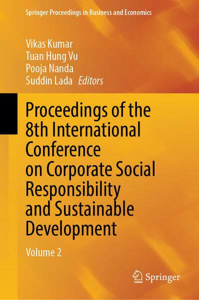 Proceedings of the 8th International Conference on Corporate Social Responsibility and Sustainable Development