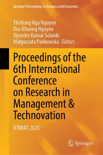 Proceedings of the 6th International Conference on Research in Management & Technovation