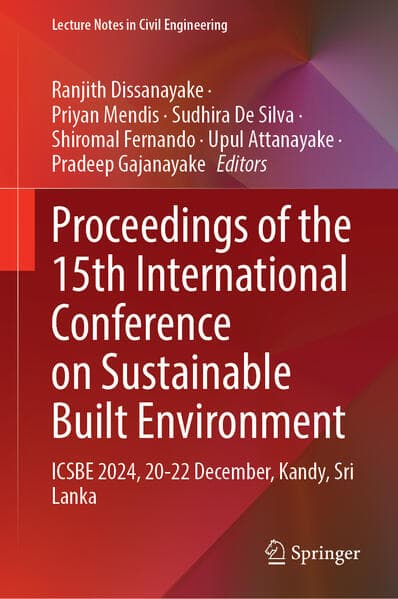 Proceedings of the 15th International Conference on Sustainable Built Environment