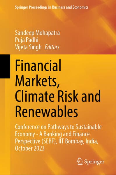 Financial Markets, Climate Risk and Renewables