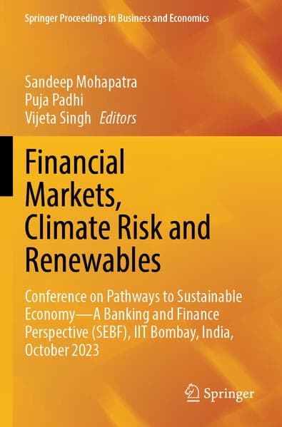 Financial Markets, Climate Risk and Renewables