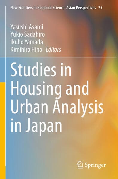 Studies in Housing and Urban Analysis in Japan