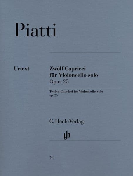 Piatti, Alfredo - 12 Capricci op. 25 für Violoncello solo