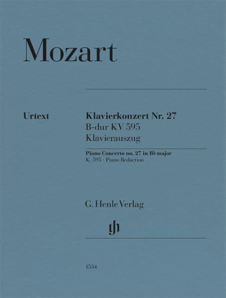 Wolfgang Amadeus Mozart - Klavierkonzert Nr. 27 B-dur KV 595