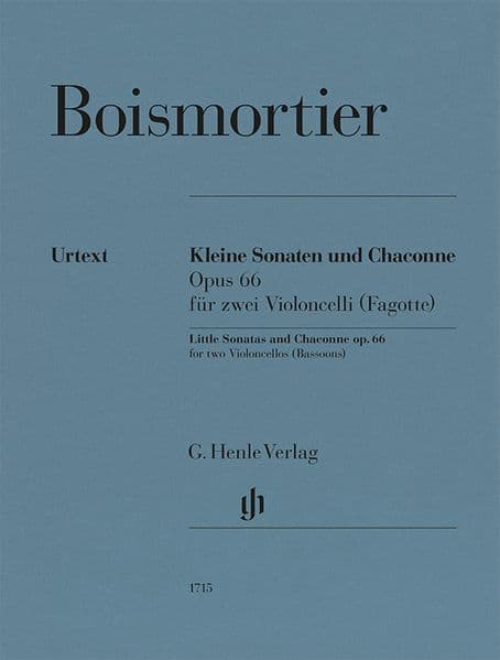 Joseph Bodin de Boismortier - Kleine Sonaten und Chaconne op. 66 für zwei Violoncelli (Fagotte)