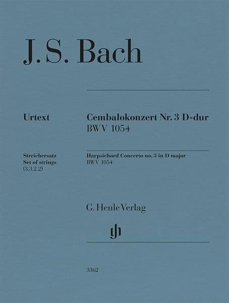 Johann Sebastian Bach - Cembalokonzert Nr. 3 D-dur BWV 1054