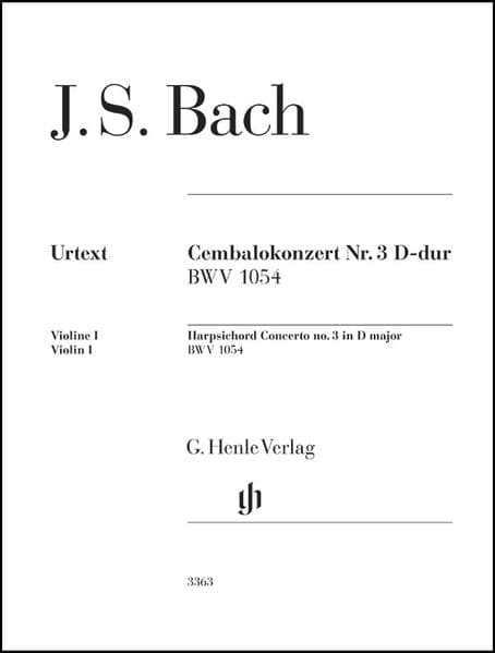Johann Sebastian Bach - Cembalokonzert Nr. 3 D-dur BWV 1054