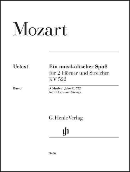 Wolfgang Amadeus Mozart - Ein musikalischer Spaß KV 522 für 2 Hörner in F und Streicher