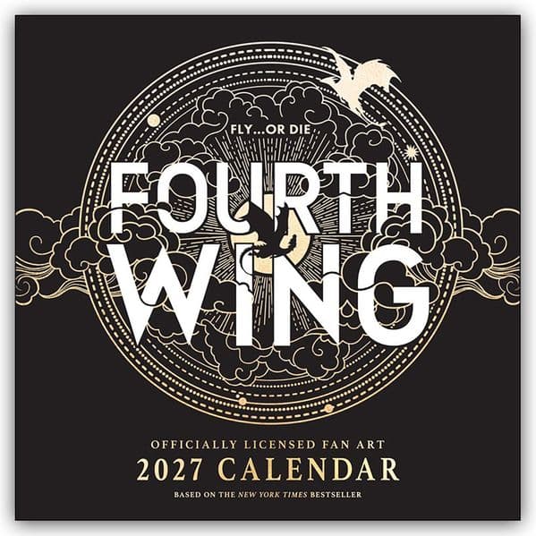 Fourth Wing Officially Licensed Fan Art 2027 Wall Calendar