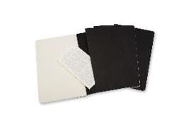 Moleskine Cahier Journal (Set of 3), Pocket, Plain, Black, Soft Cover (3.5 x 5.5)