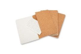 Moleskine Cahier Journal (Set of 3), Pocket, Ruled, Kraft Brown, Soft Cover (3.5 x 5.5)