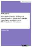 Cronobacter Testreihe - Ein Vergleich unterschiedlicher Nachweismethoden für Cronobacter sakazakii in einem Mittelständischen Unternehmen