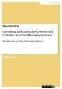 Darstellung und Analyse der Elemente und Strukturen von Dienstleistungsprozessen