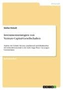 Investmentstrategien von Venture-Capital-Gesellschaften