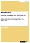 Finanzierungslösungen für den Mittelstand