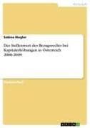 Der Stellenwert des Bezugsrechts bei Kapitalerhöhungen in Österreich 2000-2009