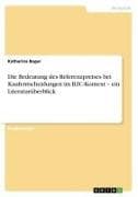 Die Bedeutung des Referenzpreises bei Kaufentscheidungen im B2C-Kontext - ein Literaturüberblick