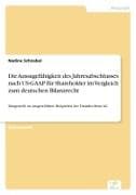 Die Aussagefähigkeit des Jahresabschlusses nach US-GAAP für Shareholder im Vergleich zum deutschen Bilanzrecht