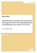 Kursreaktionen deutscher börsennotierter Aktiengesellschaften bei Ankündigung und Durchführung eines Equity Carve-Outs