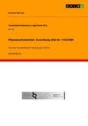 Pflanzenschutzmittel: Verordnung (EG) Nr. 1107/2009