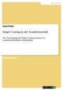 Target Costing in der Sozialwirtschaft