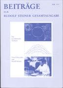 Beiträge zur Rudolf Steiner Gesamtausgabe, Heft 117