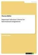Important Selection Criteria for International Assignments