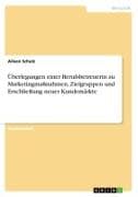Überlegungen einer Berufsbetreuerin zu Marketingmaßnahmen, Zielgruppen und Erschließung neuer Kundemärkte