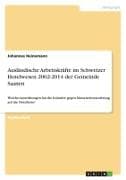 Ausländische Arbeitskräfte im Schweizer Hotelwesen 2002-2014 der Gemeinde Saanen