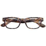Brille. WOODY G11800 havanna +1.00 dpt. Retro-Kunststoffbrille incl. Etui