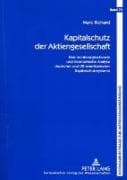 Kapitalschutz der Aktiengesellschaft