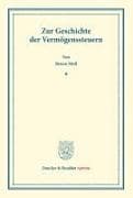 Zur Geschichte der Vermögenssteuern
