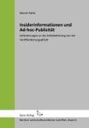 Insiderinformationen und Ad-hoc-Publizität