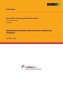 International Sanctions. Macroeconomic effects and retaliation