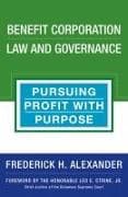 Benefit Corporation Law and Governance