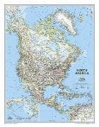 National Geographic North America Wall Map - Classic (23.5 X 30.25 In)