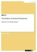 The Analysis of Financial Statements