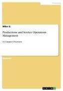 Productions and Service Operations Management