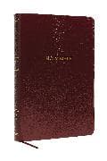 NKJV Holy Bible, Super Giant Print Reference Bible, Burgundy Leather-look, 43,000 Cross references, Red Letter, Comfort Print: New King James Version