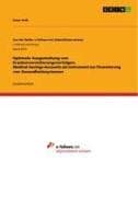 Optimale Ausgestaltung von Krankenversicherungsverträgen. Medical-Savings-Accounts als Instrument zur Finanzierung von Gesundheitssystemen