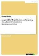Ausgewählte Möglichkeiten zur Steigerung der Arbeitszufriedenheit in Kleinstunternehmen