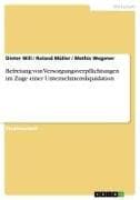 Befreiung von Versorgungsverpflichtungen im Zuge einer Unternehmensliquidation