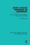 Joint Stock Banking in Germany