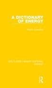 A Dictionary of Energy