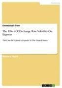 The Effect Of Exchange Rate Volatility On Exports